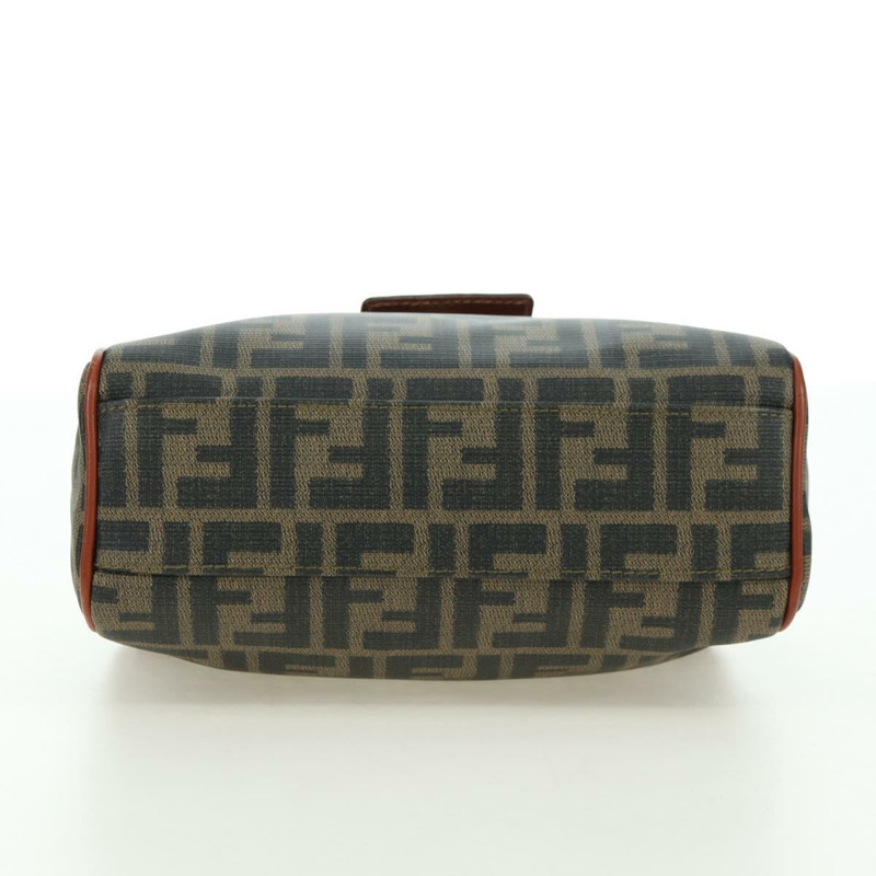 【日本直送】FENDI Zucca帆布單肩包 黑色棕色 正品 179273V-4