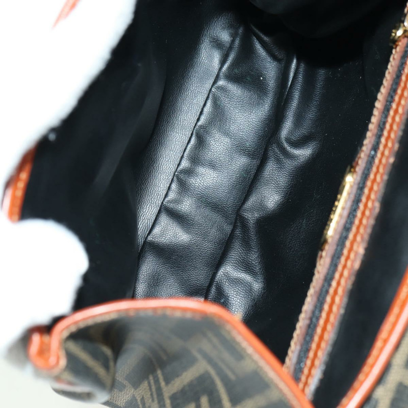 【日本直送】FENDI Zucca帆布單肩包 黑色棕色 正品 179273V-10
