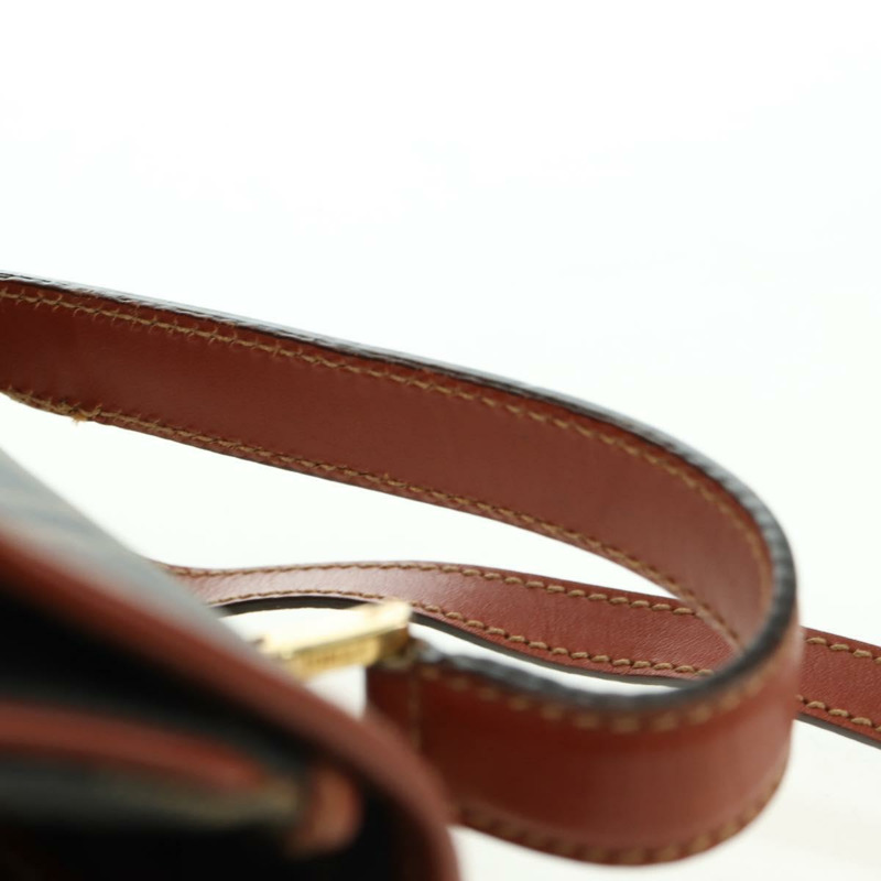 【日本直送】FENDI Zucca帆布單肩包 黑色棕色 正品 179273V-13