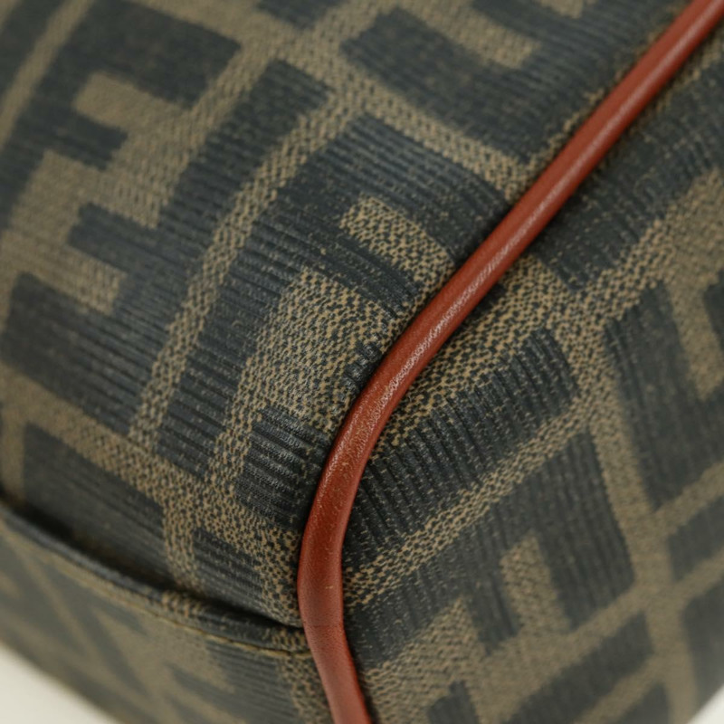 【日本直送】FENDI Zucca帆布單肩包 黑色棕色 正品 179273V-16