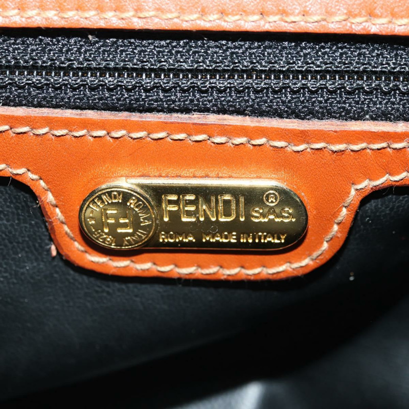 【日本直送】FENDI Zucca帆布單肩包 黑色棕色 正品 179273V-21