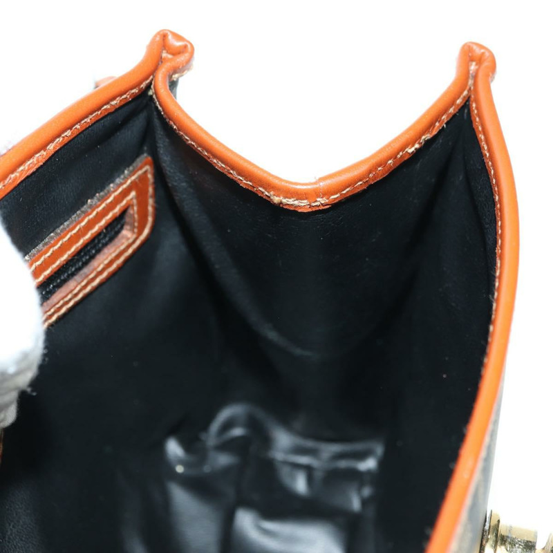 【日本直送】FENDI Zucca帆布單肩包 黑色棕色 正品 179273V-23