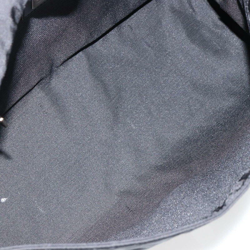 【日本直送】FENDI Zucca帆布單肩包 黑色 銀色 正品 177493A-10