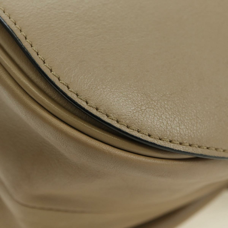 【日本直送】BURBERRY 皮革肩包 米色 金色 正品 am11605V-8