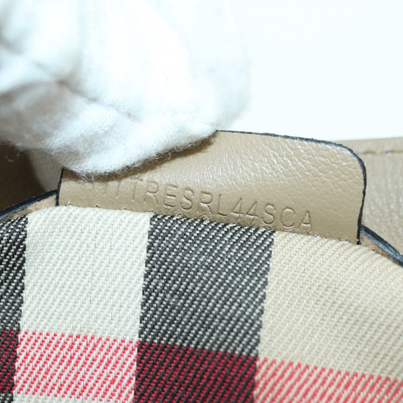 【日本直送】BURBERRY 皮革肩包 米色 金色 正品 am11605V-11