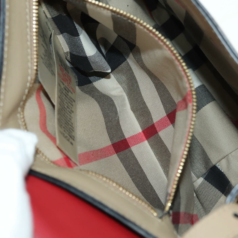 【日本直送】BURBERRY 皮革肩包 米色 金色 正品 am11605V-23