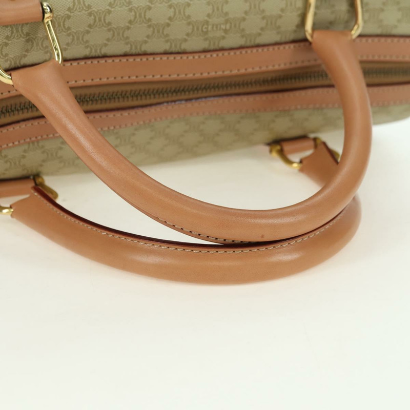 【日本直送】CELINE Macadam帆布迷你波士頓包 PVC 米色 金色 正品 am11604V-7