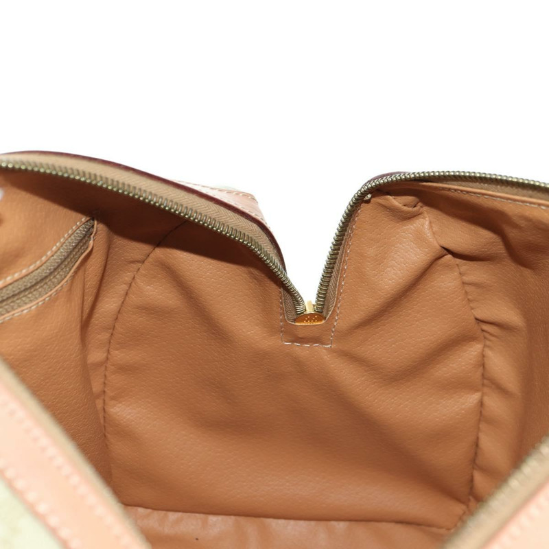 【日本直送】CELINE Macadam帆布迷你波士頓包 PVC 米色 金色 正品 am11604V-20