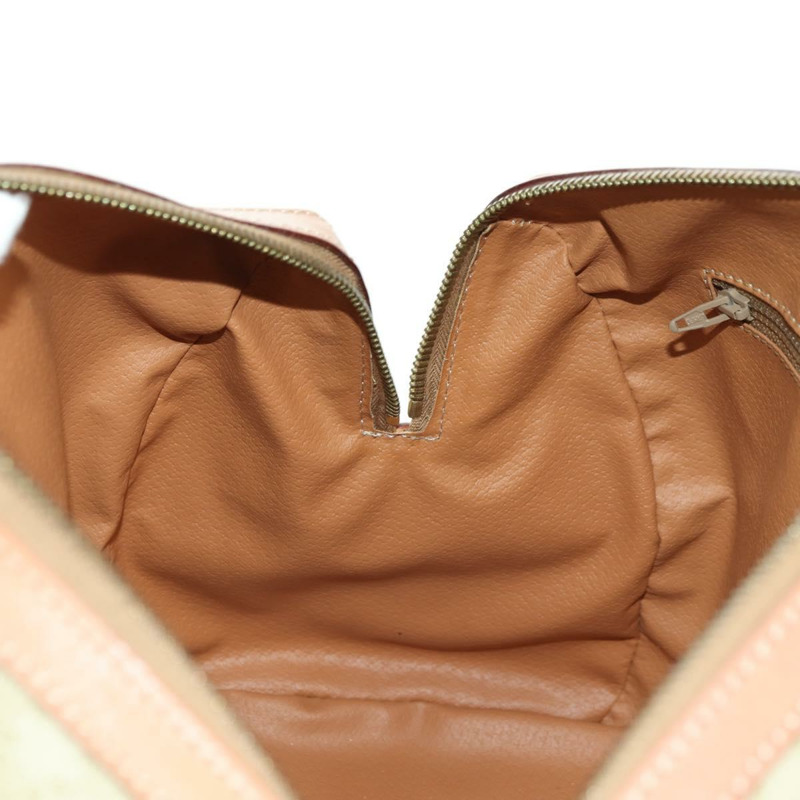 【日本直送】CELINE Macadam帆布迷你波士頓包 PVC 米色 金色 正品 am11604V-21