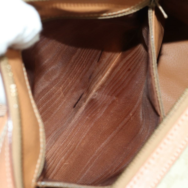 【日本直送】CELINE Macadam帆布迷你波士頓包 PVC 米色 金色 正品 am11604V-23