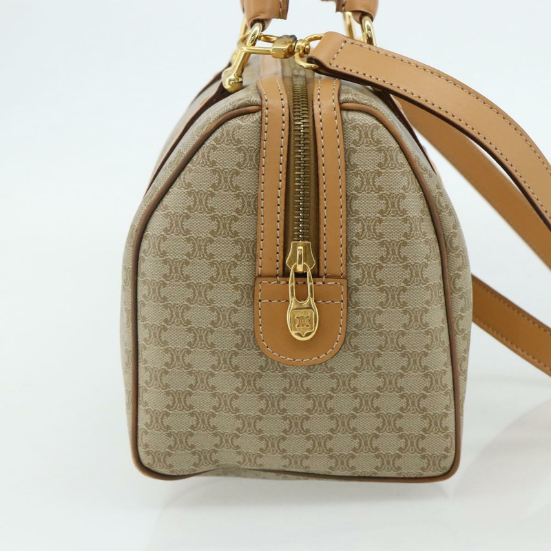 【日本直送】CELINE Macadam帆布手提包 PVC 兩用 米色 金色 正品 178288A-2