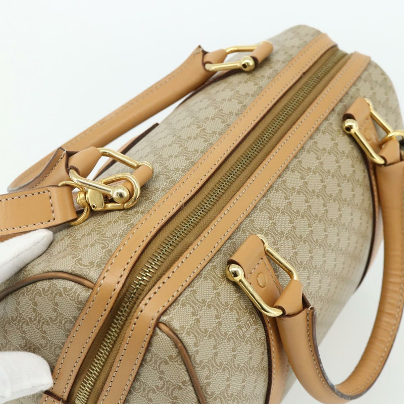 【日本直送】CELINE Macadam帆布手提包 PVC 兩用 米色 金色 正品 178288A-5