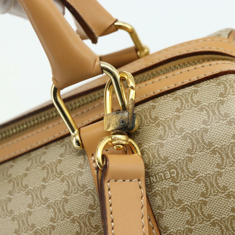 【日本直送】CELINE Macadam帆布手提包 PVC 兩用 米色 金色 正品 178288A-9
