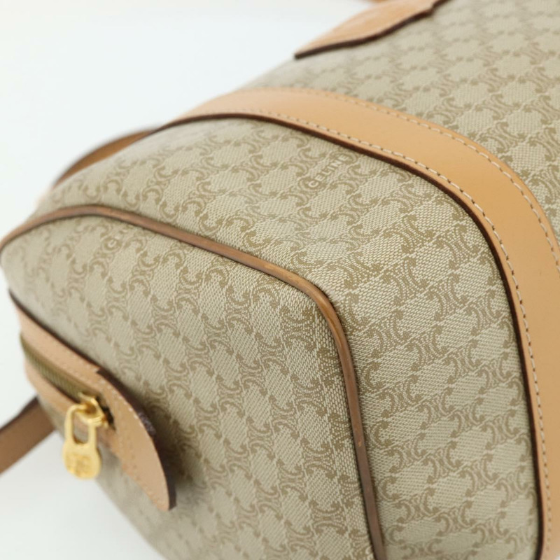 【日本直送】CELINE Macadam帆布手提包 PVC 兩用 米色 金色 正品 178288A-15