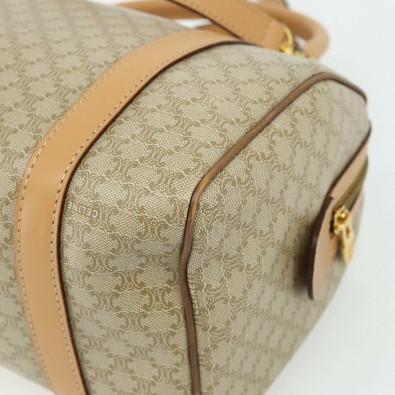 【日本直送】CELINE Macadam帆布手提包 PVC 兩用 米色 金色 正品 178288A-16