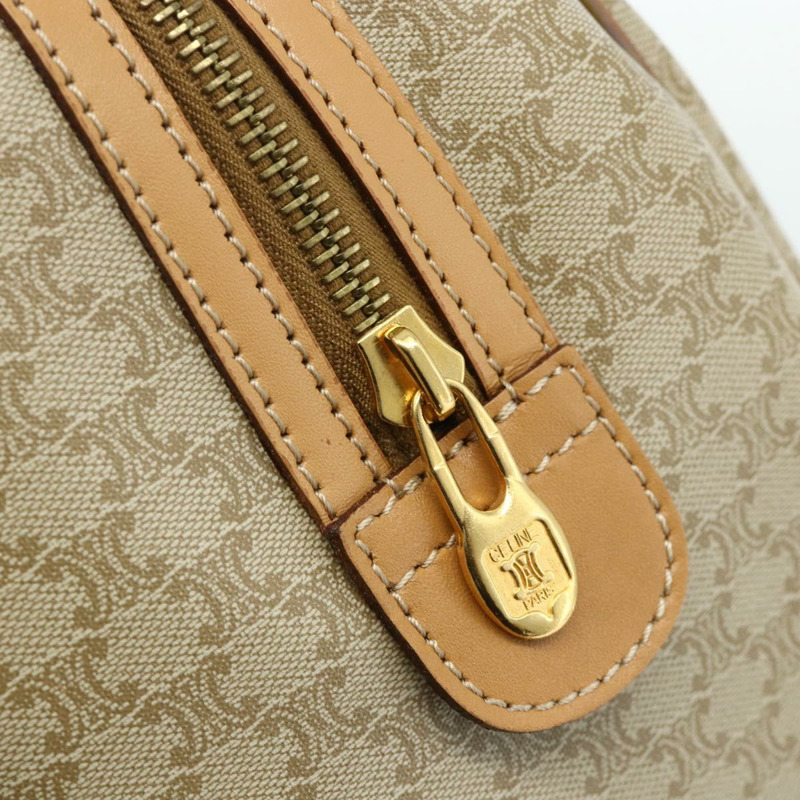 【日本直送】CELINE Macadam帆布手提包 PVC 兩用 米色 金色 正品 178288A-18