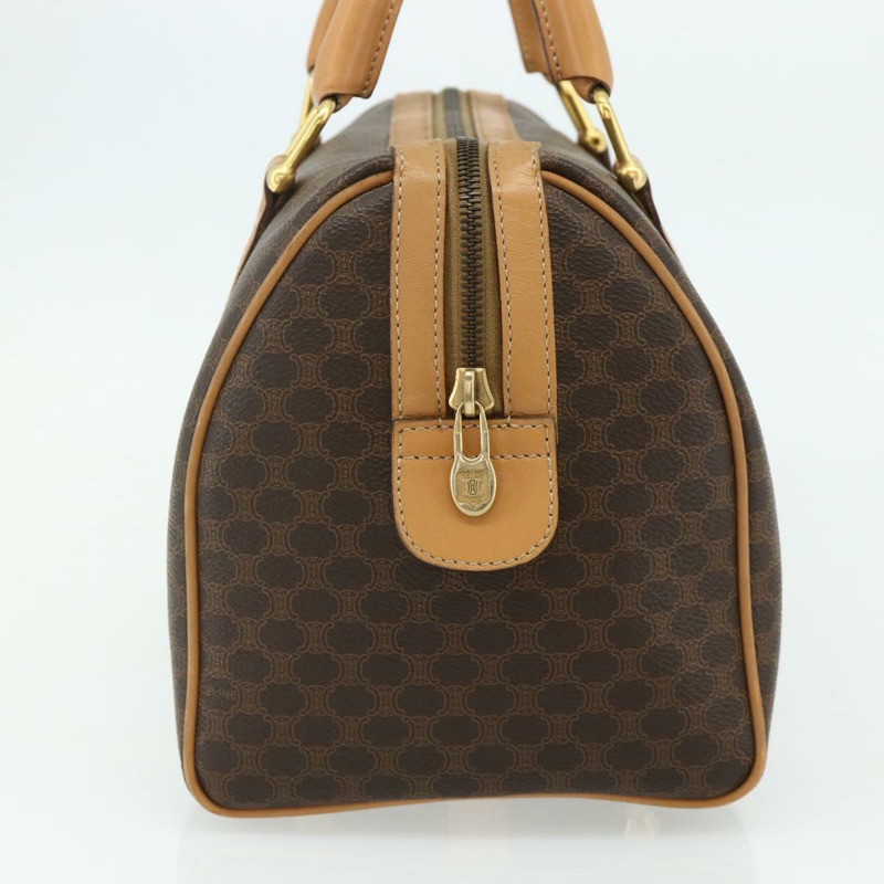【日本直送】CELINE Macadam帆布手提包 PVC皮革 棕色 金色 正品 178304A-2