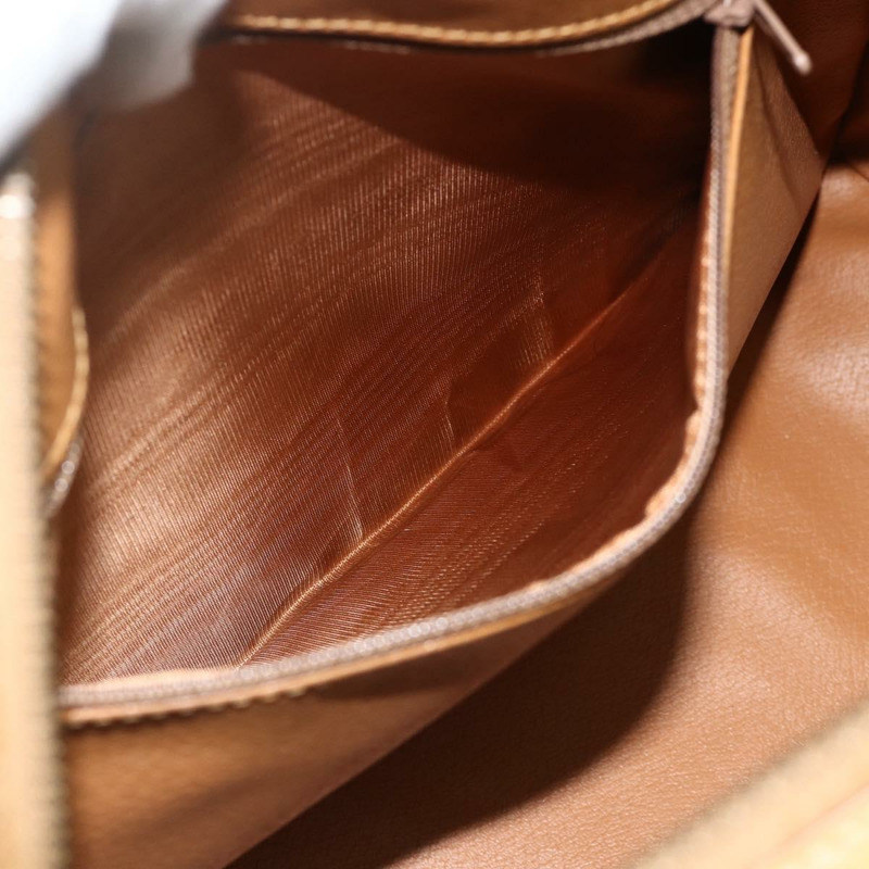 【日本直送】CELINE Macadam帆布手提包 PVC皮革 棕色 金色 正品 178304A-10