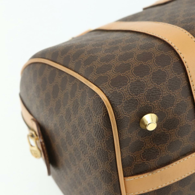 【日本直送】CELINE Macadam帆布手提包 PVC皮革 棕色 金色 正品 178304A-13