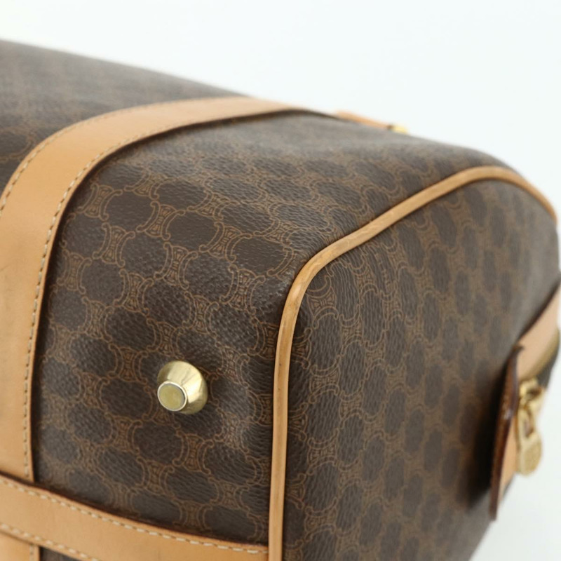 【日本直送】CELINE Macadam帆布手提包 PVC皮革 棕色 金色 正品 178304A-14