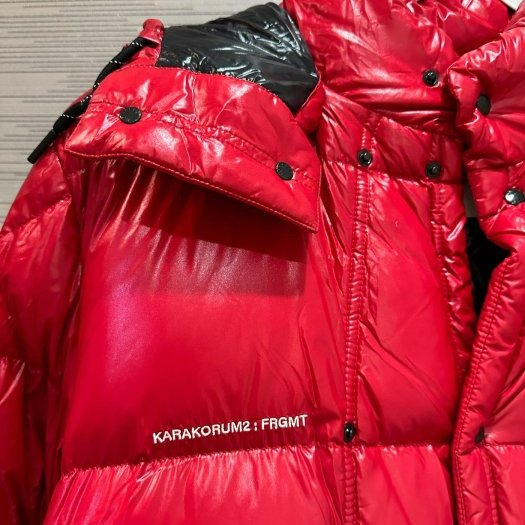 💎Han's house精品服飾💎moncler 聯名 藤原浩 羽絨 連帽 可拆 外套 雙排扣 紅 現貨 3 原價65300-6