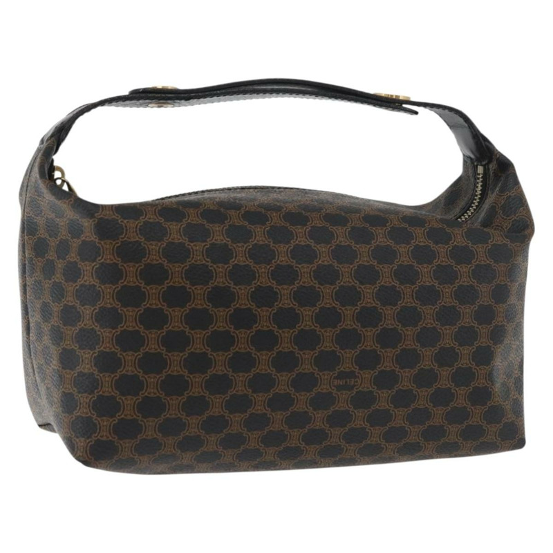 【日本直送】CELINE Macadam帆布手提包 PVC皮革 黑色 金色 正品 178319A-0