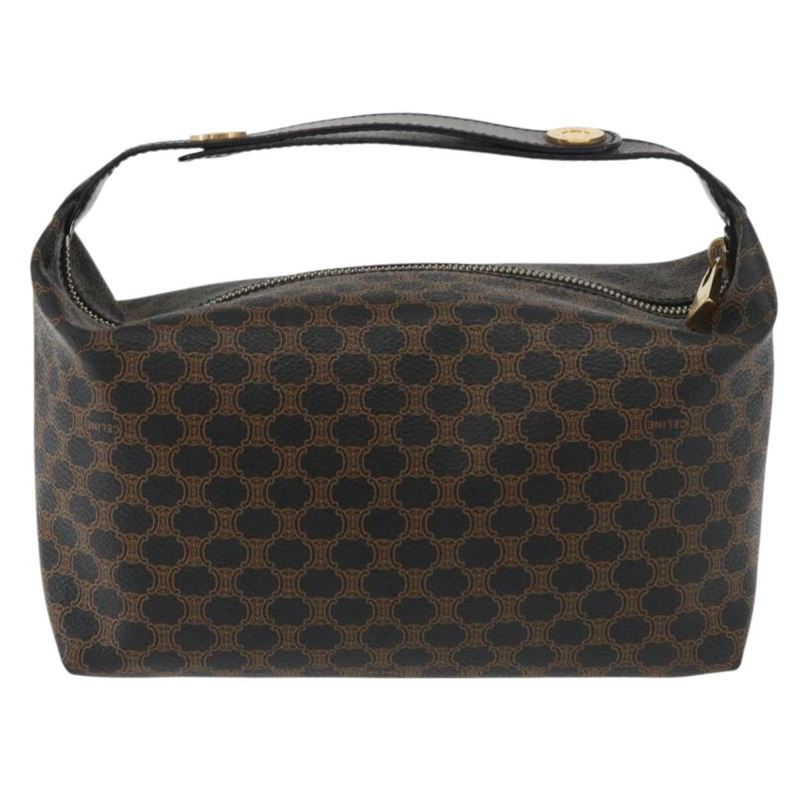 【日本直送】CELINE Macadam帆布手提包 PVC皮革 黑色 金色 正品 178319A-1