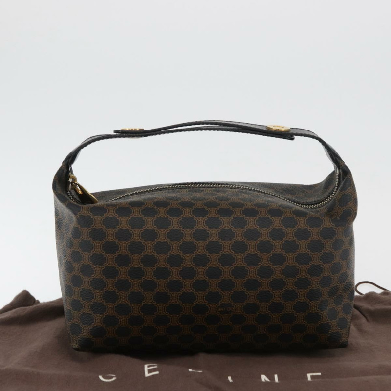 【日本直送】CELINE Macadam帆布手提包 PVC皮革 黑色 金色 正品 178319A-11