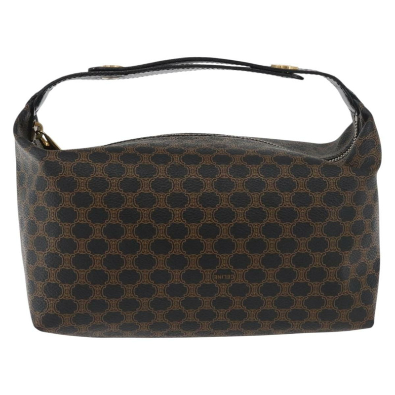 【日本直送】CELINE Macadam帆布手提包 PVC皮革 黑色 金色 正品 178319A-12