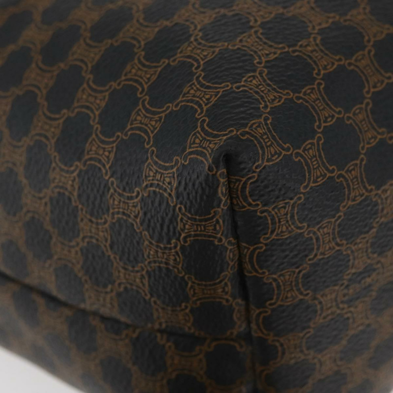 【日本直送】CELINE Macadam帆布手提包 PVC皮革 黑色 金色 正品 178319A-13