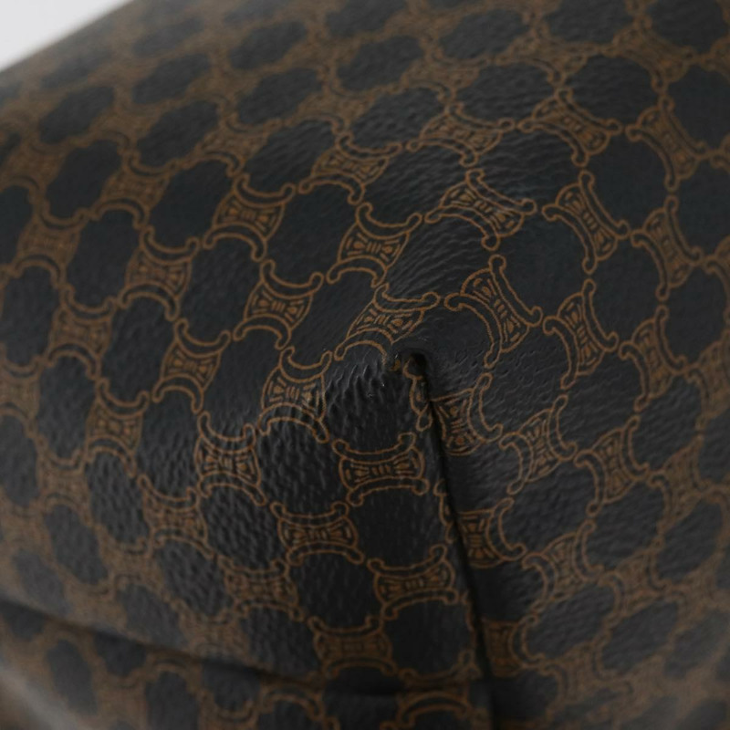 【日本直送】CELINE Macadam帆布手提包 PVC皮革 黑色 金色 正品 178319A-15