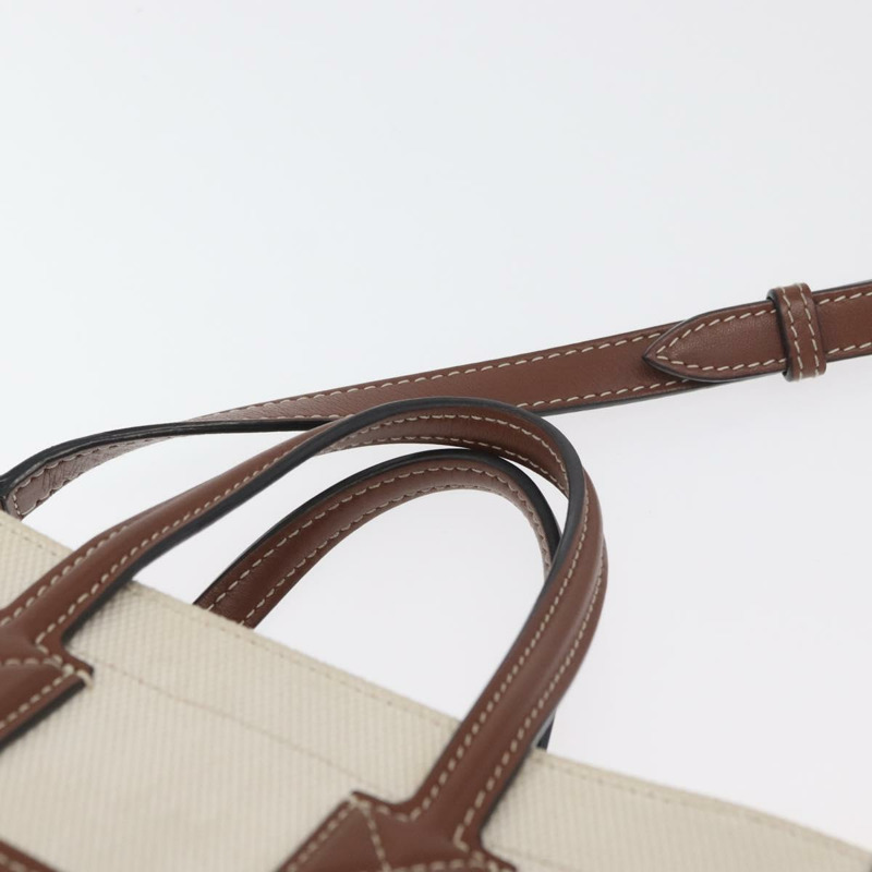 【日本直送】BURBERRY 手提包 帆布 兩用 米色 金色 正品 179719A-13