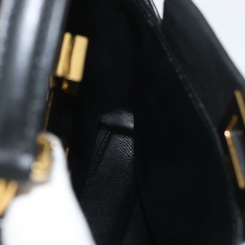 【日本直送】FENDI Monster Peek A Boo XS 手提包 皮革 兩用 黑色 金色 正品 ep14588SAV-21