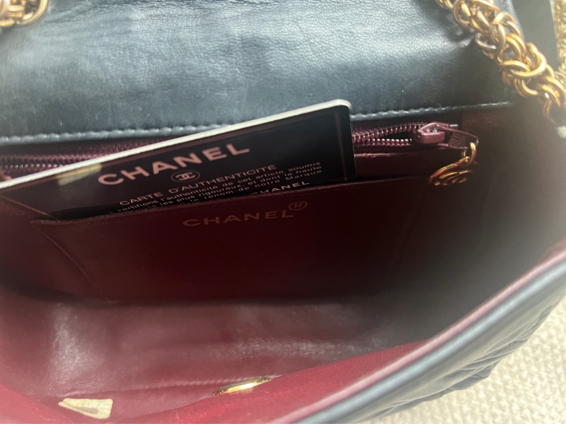 Chanel 香奈兒極稀少魚鱗紋金鍊包-8