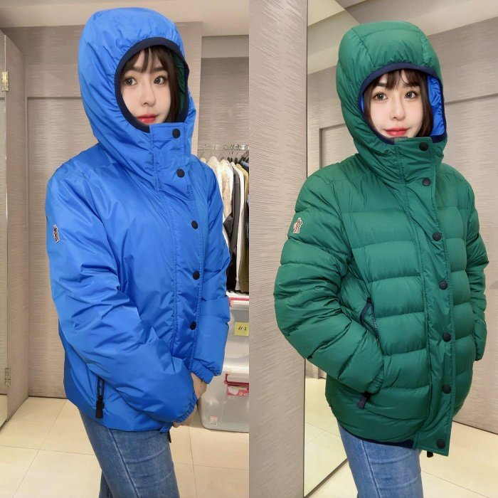💎Han's house精品服飾💎moncler Rosiere 滑雪系列 羽絨 連帽外套 雙面穿 可手水洗 現貨 S 原價54500-1