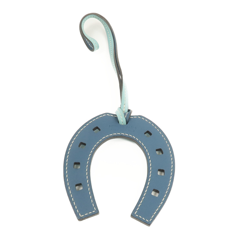 HERMES Swift皮革Paddock Horse Shoes Charm掛飾-1