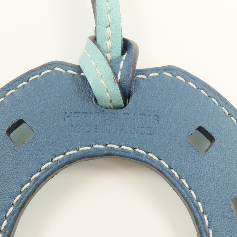 HERMES Swift皮革Paddock Horse Shoes Charm掛飾-5