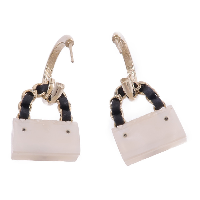 CHANEL PVC/金屬/皮革Earrings耳環-1