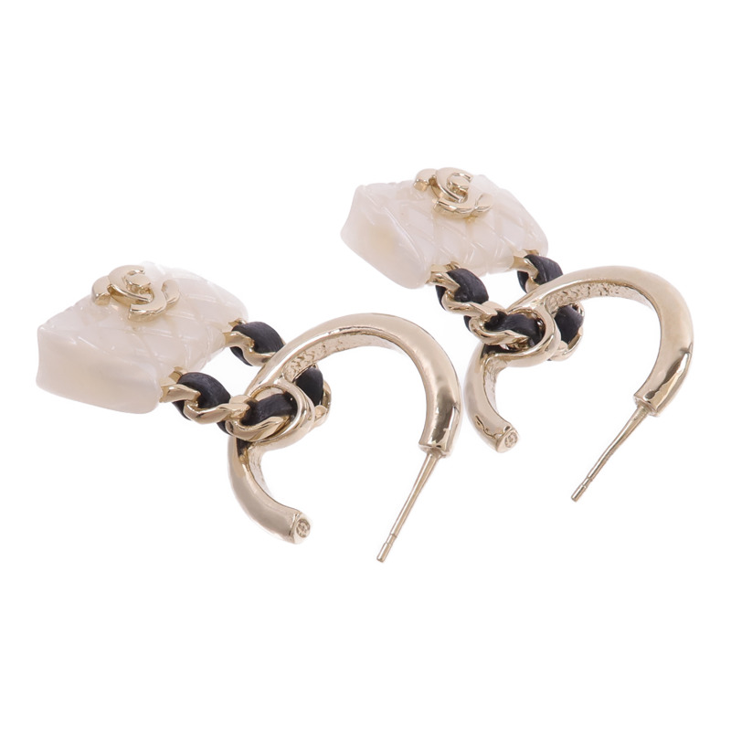 CHANEL PVC/金屬/皮革Earrings耳環-3