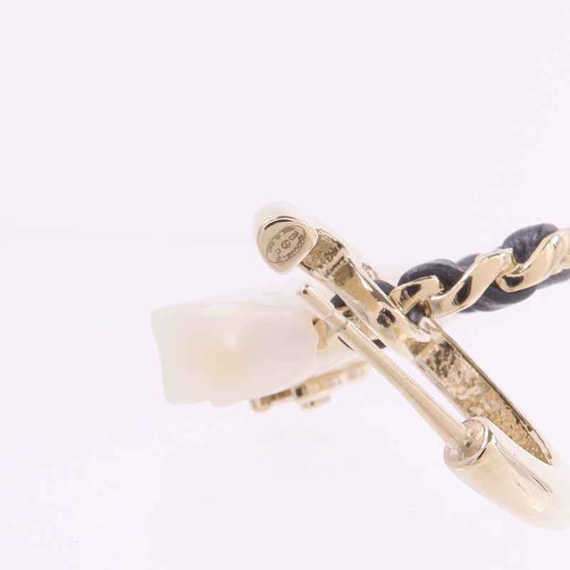 CHANEL PVC/金屬/皮革Earrings耳環-5