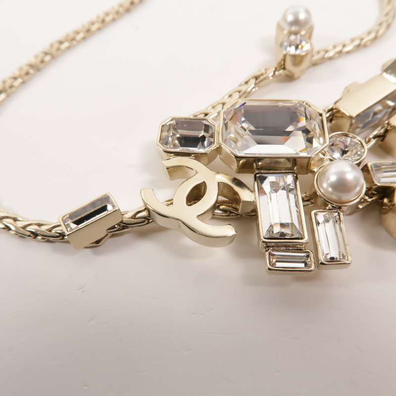 CHANEL 金屬/PVC Coco Mark Ribbon Choker項鍊-7