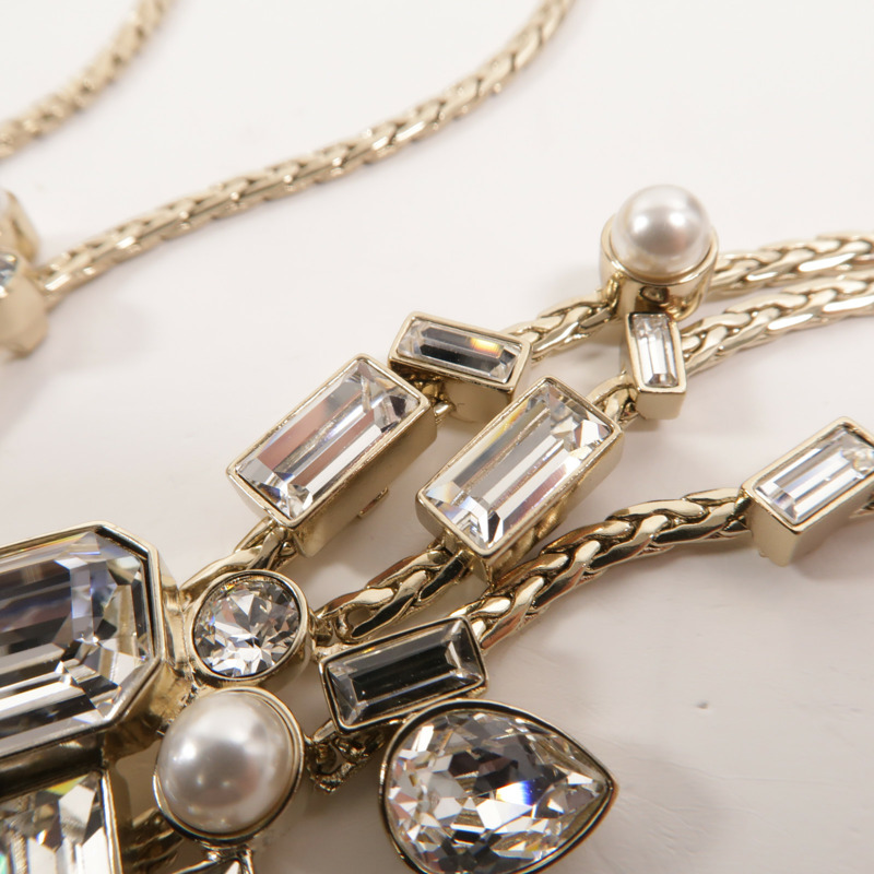 CHANEL 金屬/PVC Coco Mark Ribbon Choker項鍊-8