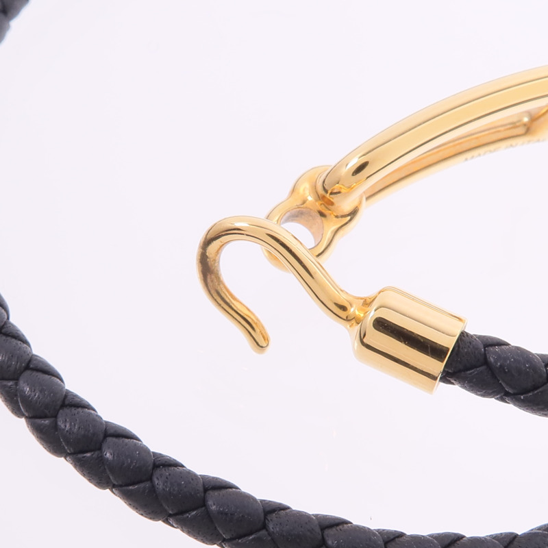 HERMES Swift皮革Roulis Double Tour Bracelet手帶Noir-5