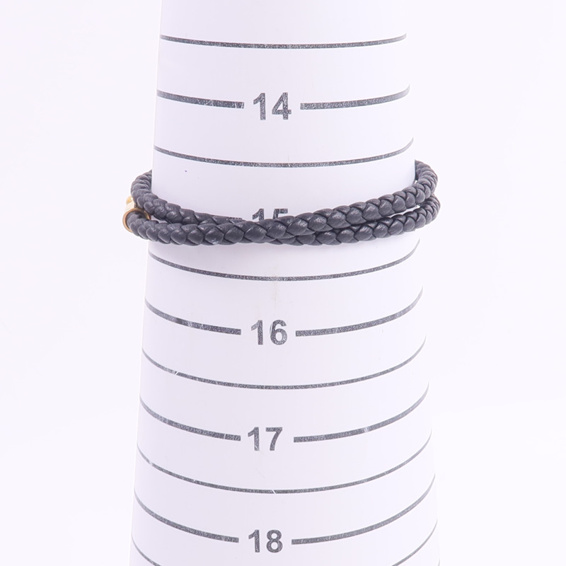 HERMES Swift皮革Roulis Double Tour Bracelet手帶Noir-8