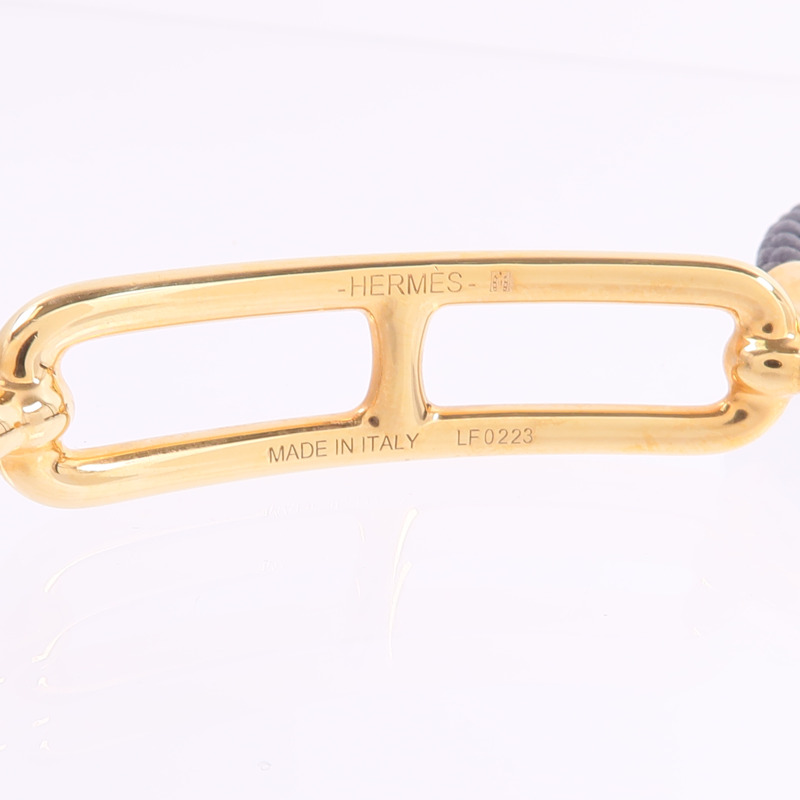 HERMES Swift皮革Roulis Double Tour Bracelet手帶Noir-7