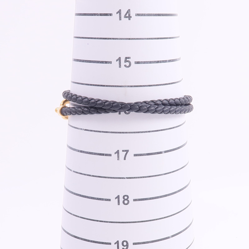 HERMES Swift皮革Roulis Double Tour Bracelet手帶Noir-8