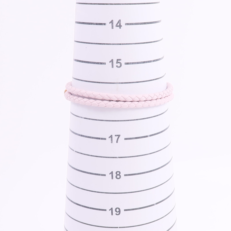 HERMES Swift皮革Roulis Double Tour Bracelet手帶Mauve Pale-8