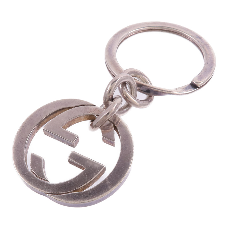 GUCCI 925純銀Double G Key Ring鑰匙圈-1