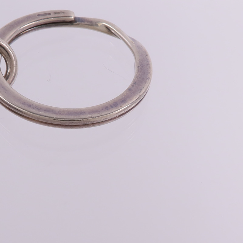 GUCCI 925純銀Double G Key Ring鑰匙圈-6