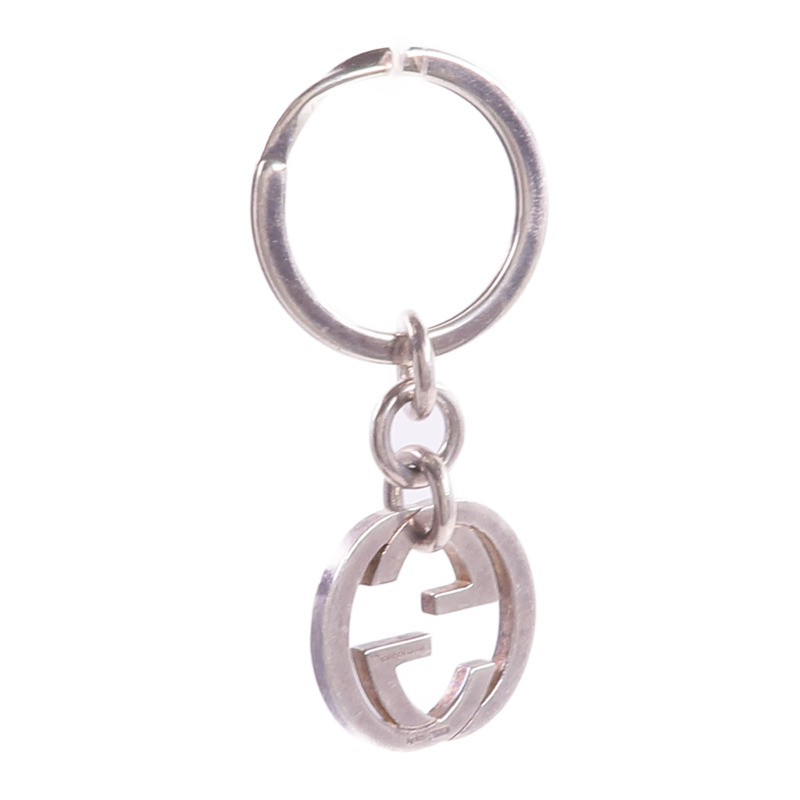 GUCCI 925純銀Double G Key Ring鑰匙圈-7